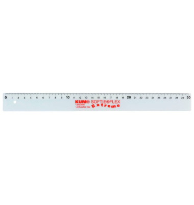 Lineal L03 Softie Flex 30,0 cm, transparent