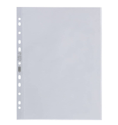 Prospekthüllen Premium 100460993 dokumentenecht, mit Lochrandverstärkung, A4 glasklar glatt, oben offen, 0,08mm