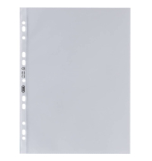 Prospekthüllen Premium 100460990 dokumentenecht, mit Lochrandverstärkung, A4 glasklar glatt, oben offen, 0,12mm