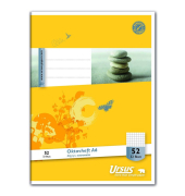 Schulheft 040632052 / Lineatur 52, A6, 80g, gelb