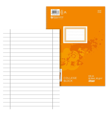 Collegeblock 040993027 / Lineatur 27, A4, 60g, 