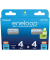 8 eneloop Akkus Micro AAA, Mignon AA Mignon AA: 2.000 mAh  Micro AAA: 800 mAh