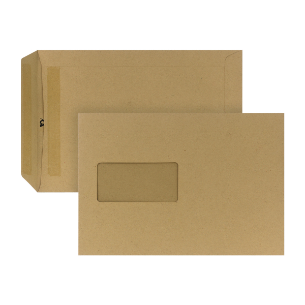 4040134054063 - Versandtaschen Posthorn 05240336 C5 mit Fenster selbstklebend 90g braun 4040134054063 500 Stück