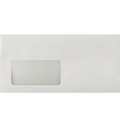 Briefumschlag 02220481, DIN lang, mit Fenster, selbstklebend, 75g, grau