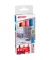  Glasboardmarker 95, 4-95-4-2, Etui, schwarz, hellblau, pink, orange, 1-5mm Rundspitze