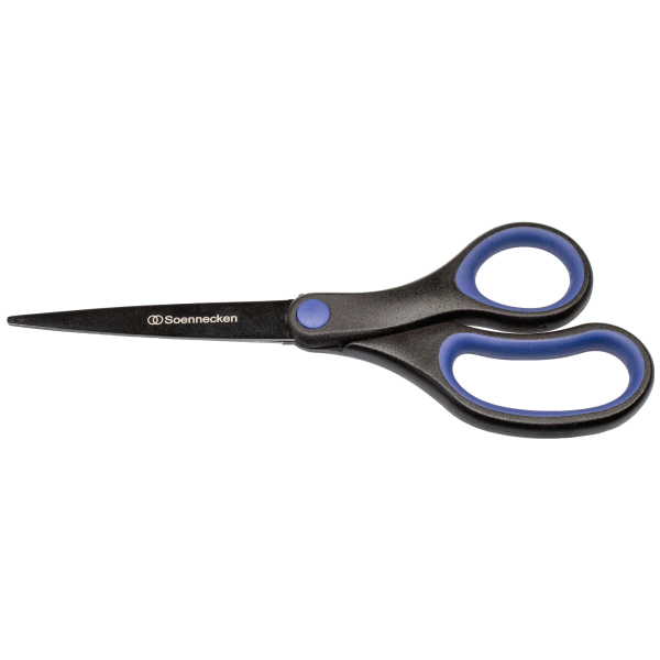 4003630033932 - Universalschere PREMIUM Stahl titanbeschichtet rostfrei titanbeschichtet 18cm schwarz blau 4003630033932 Soennecken