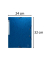 Eckspannmappe 55852E, A4 blau Karton 425g, mit 3 Einschlagklappen