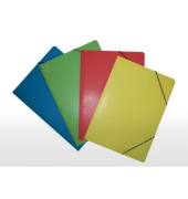 Eckspannmappe 51502000, A4 blau Karton 420g, f&uuml;r ca. 200 Blatt