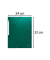 Eckspannmappe Scotten 55853E, A4 gr&uuml;n Karton 425g, mit 3 Einschlagklappen