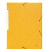 Eckspannmappe Scotten 55859E, A4 gelb Karton 425g, mit 3 Einschlagklappen