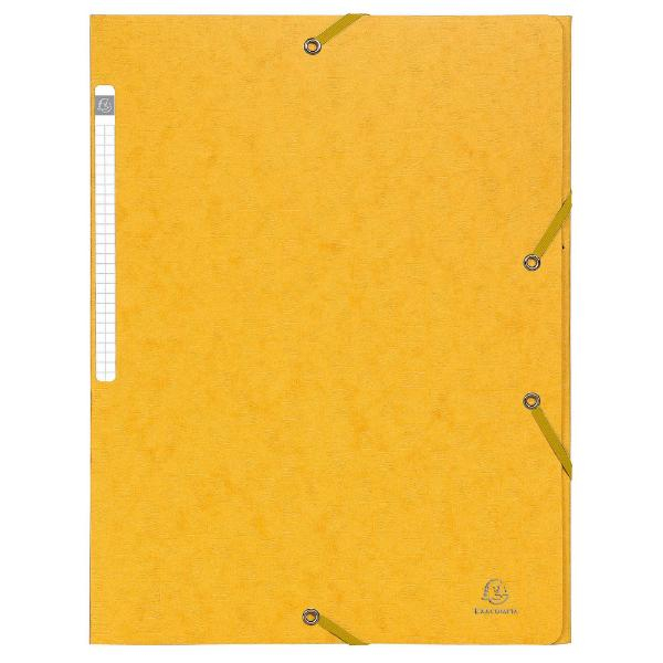 3130630558590 - Eckspannmappe Scotten 55859E A4 gelb Karton 425g mit 3 Einschlagklappen 3130630558590 Exacompta