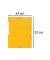 Eckspannmappe Scotten 55859E, Din A4 gelb Karton 425g, f&uuml;r ca. 250 Blatt  (80 g/m&sup2;), mit 3 Einschlagklappen