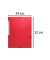 Eckspannmappe 55855E, A4 rot Karton 425g, mit 3 Einschlagklappen