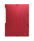 Eckspannmappe 55855E, A4 rot Karton 425g, mit 3 Einschlagklappen