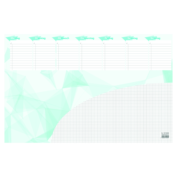 4006928699070 - Schreibunterlage 109-0000 türkis 595x40cm (BxH) 4006928699070 Zettler