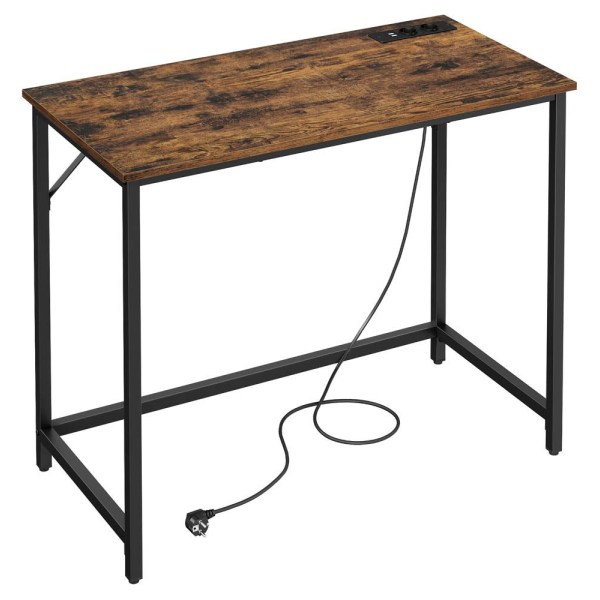 0194343144054 - VASAGLE Schreibtisch Gaming-Tisch mit LED-Beleuchtung Steckdosenleiste Computertisch 50 x 100 x 76 platzsparend für Arbeitszimmer Homeoffice 0194343144054 - VASAGLE Schreibtisch Gaming-Tisch mit LED-Beleuchtung Steckdosenleiste Computertisch 50 x 100 x 76 platzsparend für Arbeitszimmer Homeoffice