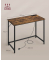 Schreibtisch, 76cm (H), 100x50cm (BxT), rechteckig, braun / schwarz