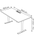 Schreibtisch Move Base plus, elektrisch höhenverstellbar, 73-123cm (H), 160x80cm (BxT), rechteckig, weiß / silber