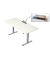 Schreibtisch Move Base plus, elektrisch höhenverstellbar, 73-123cm (H), 180x80cm (BxT), rechteckig, weiß / silber