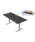 Schreibtisch Move Base plus, elektrisch höhenverstellbar, 73-123cm (H), 180x80cm (BxT), rechteckig, anthrazit / silber
