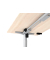 Schreibtisch Move Base plus, elektrisch höhenverstellbar, 73-123cm (H), 180x80cm (BxT), rechteckig, anthrazit / silber
