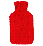 2 Liter Wärmflasche rot