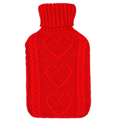 2 Liter Wärmflasche rot
