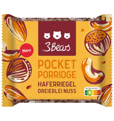 Haferriegel - Dreierlei Nuss 1 Riegel