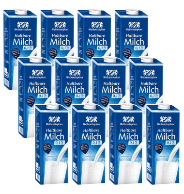 Milch 12 x 1,0 l