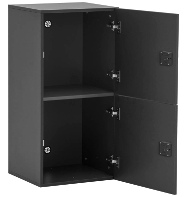 Spind Locked anthrazit 159254, 2 Schließfächer 45,4 x 40,7 x 92,6 cm