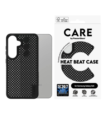 HEAT BEAT Handy-Cover für SAMSUNG Galaxy S25 schwarz