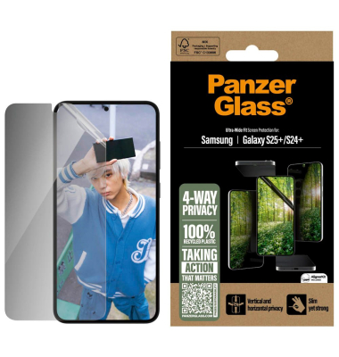 4-WAY PRIVACY Display-Schutzglas für Samsung Galaxy S25+