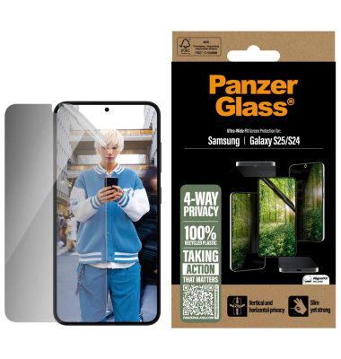 4-WAY PRIVACY Display-Schutzglas für Samsung Galaxy S25