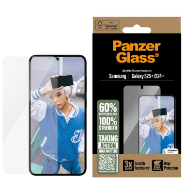 Display-Schutzglas für Samsung Galaxy S25+