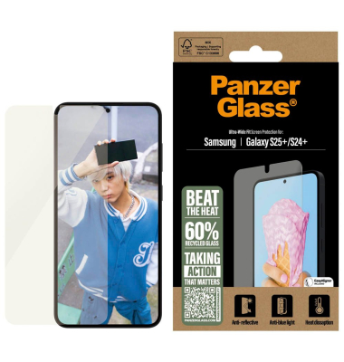 Display-Schutzglas für Samsung Galaxy S25+