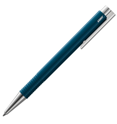 Kugelschreiber logo M+ blau, Schreibfarbe: schwarz