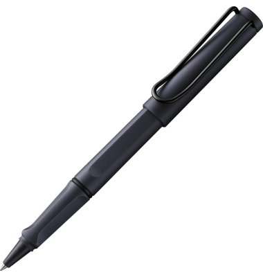 safari Tintenroller steel black, Schreibfarbe: blau
