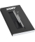 Schreibset logo brushed schwarz