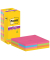 Haftnotizen 654-16SS-COL, Super Sticky Notes Carnival, 76x76mm, ultragelb/paradiseblau/limonengrün/powerpink/vitalorange, quadra
