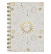 Notizbuch 46831, Sun, beige, A5, sortiert, 70g, 100 Blatt / 200 Seiten