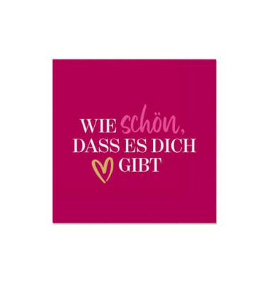 Motivserviette Auf uns M&auml;dels sch&ouml;n