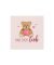 Motivserviette Hab dich lieb Teddy