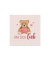 Motivserviette Hab dich lieb Teddy