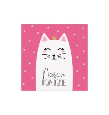 Motivserviette Zoofreunde Katze