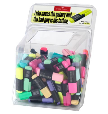 Textmarker 154202, Display, pastell sortiert, 5,2,1mm Keilspitze