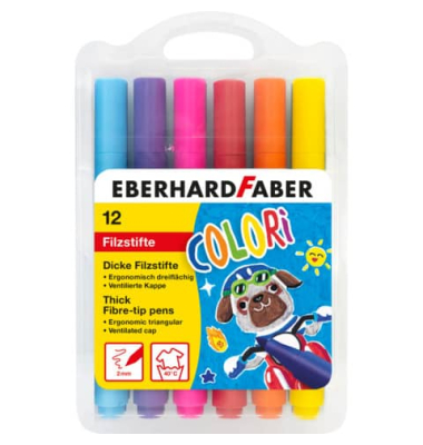 Faserschreiberetui 12ST Colori sortiert