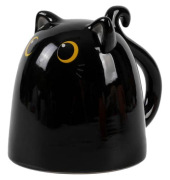 Tasse Up & Down Cats schwarz
