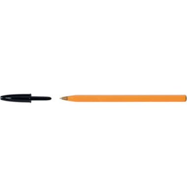 Kugelschreiber Orange F schwarz