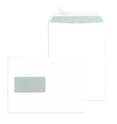 Versandtaschen 30006877, C5, mit Fenster, haftklebend, 90g, weiß