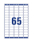 Universaletikette 38,1x21,2 we